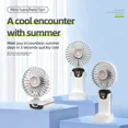 thumbnail image 4 of Mini Hand-Held Portable Folding Summer Fan 5 Speed Cooling Usb Rechargeable Fan, 4 of 6