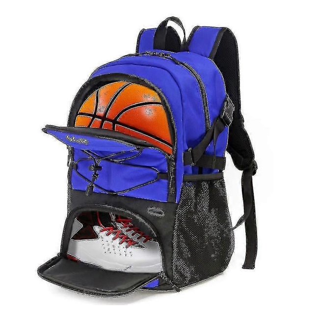Basketball Backpack Large Sports Bag With Separate Ball Holder Shoes Compartment, Best For Basketball, Soccer, Voll