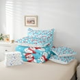thumbnail image 6 of Castle Fairy Kids Children Cartoon Snowman Twin Bedding Sets 7-Piece,Merry Christmas Bedding Comforter Set Microfiber,Polka Dots Breathable Sheet Sets,Breathable Home Decor,Reversible, 6 of 8