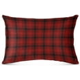 thumbnail image 2 of Red & Black Buffalo Plaid Plush Pillowcase, Luxury Soft King Pillow Case for Hair and Skin, Standard Size Pillow Covers with Zipper Closure, 20x26in #948 Home Decor Gifts, 2 of 7