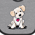 thumbnail image 4 of Inktastic Cream Doodle Pup Boys or Girls Baby Bib, 4 of 4