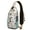 Beige-17, variant on Snowy Owl Cartoon Pattern Sling Backpack, Lightweight Crossbody Daypack with Big Eyes Owl Print, Night Design Anti-theft Travel Bag for Owl Lovers, Students, Travelers, Gym, Outdoor