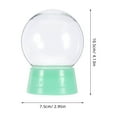 thumbnail image 4 of Create Unique DIY Snow Globe Decorations with Firm Plastic Clear Sphere Kit for Home 6pcs, 4 of 9
