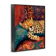 thumbnail image 3 of Stupell Industries Cozy Cheetah Boho Textiles Black Framed Giclee Art, design by Creative Studio, 20 x 16, 3 of 8