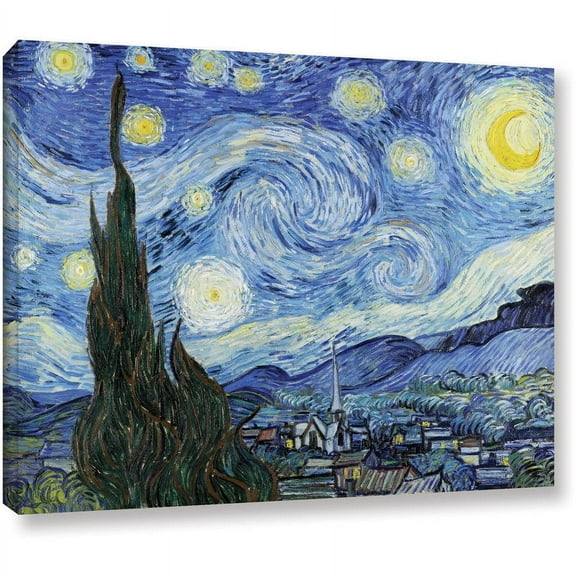 ArtWall Vincent van Gogh "Starry Night" Gallery-wrapped Canvas