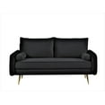 thumbnail image 5 of US Pride Furniture Villeda 58''W Polyester Square Arms Loveseat Black, 5 of 8