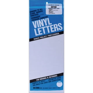 Permanent Adhesive Vinyl Letters and Numbers, 3 160pk, Yellow 