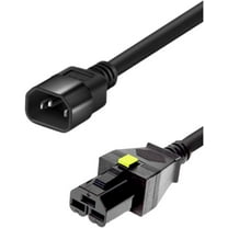 C14 to HVDC3 Power Cord for 16800 Series, HVDC3 Plug to IEC 320 C14 SJT 16AWG,10ft/3m,C14 Staraight Male to HVDC 3 Staraight Female PDU Power Cable (C14 to HVDC3)