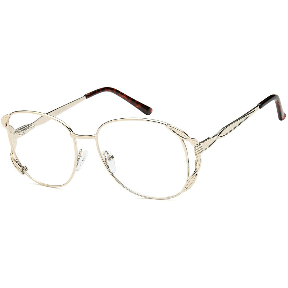 Unisex Eyeglasses 54 16 140 Gold Metal Generic Brand - Walmart.com