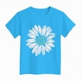thumbnail image 4 of TOWED22 Girl's Cartoon Graphic Tees Short Sleeve Crewneck Oversized Preppy T Shirt Cute Summer Tops(Blue,13-14 Y), 4 of 4