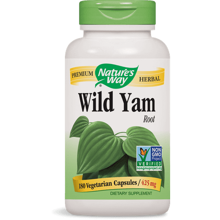 Nature's way wild yam root vegetarian capsules, 180