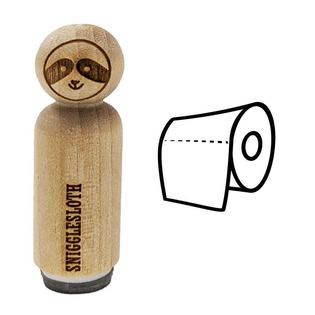  Toilet Paper Doodle Self-Inking Rubber Stamp for Stamping Ink  Stamper Crafting Planners - 1/2 Inch Mini - Brown Ink : Arts, Crafts &  Sewing