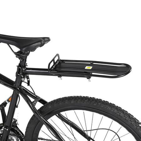 Yosoo Aluminum Alloy Bicycle Rear Seat Luggage Shelf Adjustable Mountain Bike Carrier Bracket Rack, Rear Luggage Shelf, Bicycle Rear