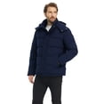 thumbnail image 3 of Wantdo Men's Big and Tall Winter Coat Recycled Waterproof Insulated Puffer Jacket Hooded Winter Clothes Navy 2XL, 3 of 9