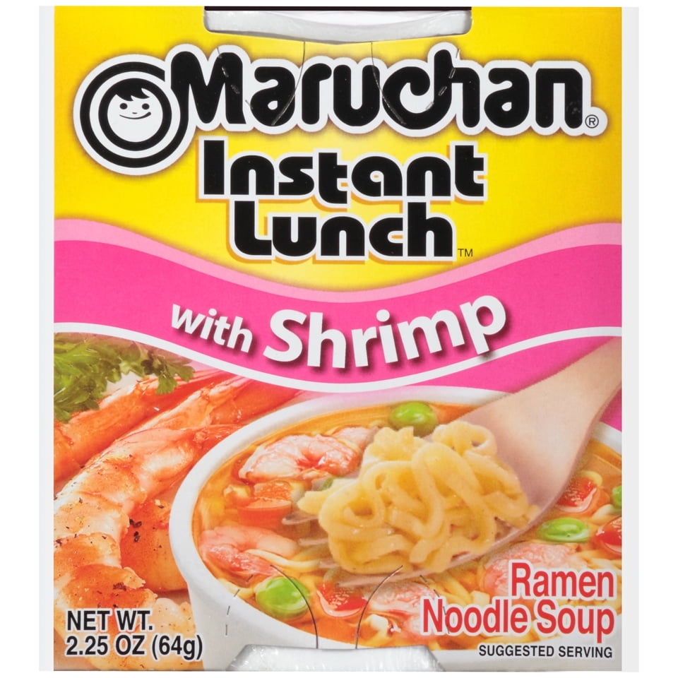 Maruchan Instant Lunch Ramen Noodle Soup with Shrimp, 2.25 oz - Walmart
