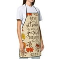 thumbnail image 3 of Gaeub Thanksgiving With A Grateful Heart Print Apron for Men and Women,Waterproof Apron for Cooking,Dishwashing, Lab, Butcher, Dog Grooming, 3 of 7