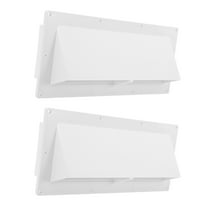 HEALEEP RV Range Hood Vent Cover White Plastic Efficient Exhaust Easy Installation MultiFunctional Design 2pcs