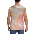 thumbnail image 4 of Haiem Men's Abstract Marble Texture Print Tank Tops Summer Sleeveless Cut Off Workout T-Shirts Fitness Vest Athletic Undershirts-X-Large, 4 of 8