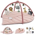 thumbnail image 1 of Agenda Baby Play Gym Blissful de cristal rosa con 6 juguetes, 1 of 7