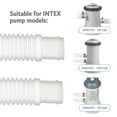 thumbnail image 3 of CNKOO Swimming Pool Filter Hose Replacement Kit  Universal 1.25 Inch Combo Hose Adapter 1 1/4 Inch Filter Hose for Above Ground Pool Pump  Filter  Skimmer  Replacement Hose for Above Grou, 3 of 6