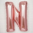 thumbnail image 2 of Efavormart Blush 40" tall Alphabet Letters / Number Foil Balloons Party Wedding Decorations Graduation New Year Party- N, 2 of 4