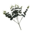 thumbnail image 2 of 4 Piezas 15 Cabezas Hojas De Eucalipto Artificiales Ramo De Flores Decoración Floral, 2 of 7
