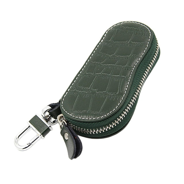 lionlar Car Key Holder Organizer Women Men Keychain Covers Zipper Key Case Bag Pouch for Green