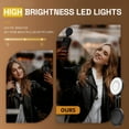 thumbnail image 3 of Behome Magnetic Selfie Light, 3 Color Modes & Adjustable Brightness, Retractable 360°Phone Fill Light with Mirror, for Vlog/Photography/TikTok/Makeup, 3 of 9