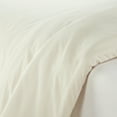thumbnail image 3 of Serta Simply Clean 3-Piece Solid Duvet Set, Off-White, Full/Queen, 3 of 10