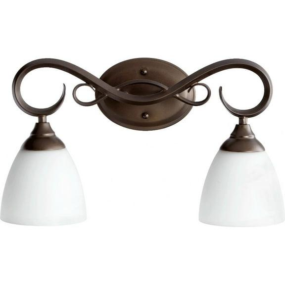 Quorum Lighting - Two Light Vanity - Powell - 2 Light Bath Vanity in Quorum Home