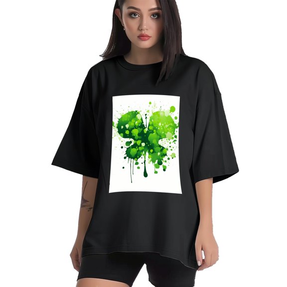 Plus Size Shirt for Women Black Tops for Women Short Sleeves Shirt for Women ST Patrick T Shirt Crewneck Shirt for Women XS