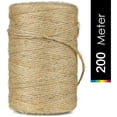 thumbnail image 2 of Cuerda de yute de 100m, cuerda de yute Natural para jardín, cuerda artesanal para decoración de jardinería, envoltorio de regalo, artes creativas JAMW Sencillez, 2 of 5
