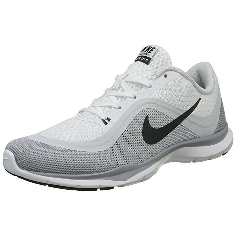 Women's Nike Flex 6 White/Platinum Running Shoes Size 7 - Walmart.com