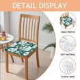 thumbnail image 2 of Floral Pattern Seat Covers for Dining Room Chairs Set Of 6,Stretch Printed Washable Chair Seat Cover with Elastic Ties and Button,Removable Waterproof Couch Cushion Covers, 2 of 6