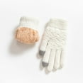 thumbnail image 2 of Winter Gloves Men and Women Gloves for Cold Weather Women's New Double Layer Mittens With Thickened Jacquard Knit Warm Winter Cycling Ski Gloves, 2 of 3