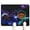 White-207, variant on Pet Feeding Mat Outer Space Cute Celestial Star Constellation Moon and Stars Waterproof Absorbent Non-Slip Dog Food Mat