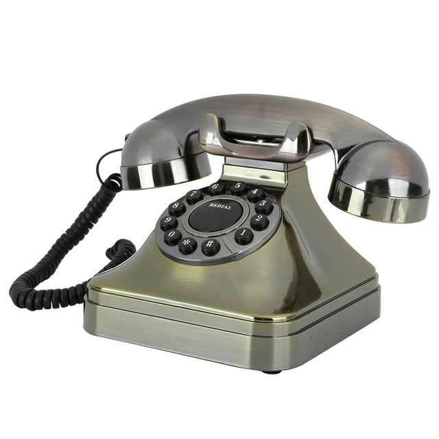 Teléfono Fijo Vintage NikouMX Bronce Antiguo