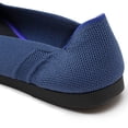 thumbnail image 3 of Zhabtuc Women's Knit Flats, Round Toe Knit Ballet Flats Shoes Navy Blue Size 7, 3 of 5