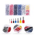 thumbnail image 4 of MasteelfCA 1200pcs Electric Cable Terminals Connector Cold Pressed Sleeve Tube with Case, 4 of 7