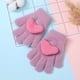 thumbnail image 4 of Guantes para niños, con cinco dedos, forrados de vellón, para otoño e invierno, para niños y niñas, bonitos guantes para niños, cálidos con dedos completos, 4 of 5
