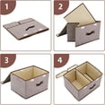thumbnail image 4 of Caja Organizadora Plegable Segos Gris Tapa Doble 2 Divisiones, 4 of 4
