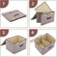 thumbnail image 4 of Caja Organizadora Plegable Segos Gris Tapa Doble 2 Divisiones, 4 of 4