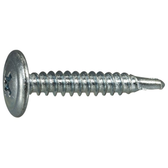 #8-18 x 1" Zinc Plated Steel Modified Phillips Truss Head Self-Drilling Screws SSMTS-062