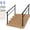 2pcs Matte Black 5 Steps With a pair of glove, variant on 4 Step Outdoor Stair Grab Rail, Aluminum Alloy Iron Support Railing, Glossy Black, 1 Pack with Gloves and Complete Installation Tools