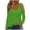 Green, variant on Long Sleeve Workout Tops for Women Plus Size Fall Sweatshirt Casual Solid Off Shoulder Pullover V Neck Sweatshirt