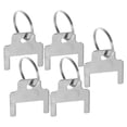 thumbnail image 1 of Miangastore 6pcs Paper Towel Keys: Stainless Steel Key With Rings For Public Restrooms Compatible With Kimberly 770301 Toilet Paper Dispensers, 1 of 8
