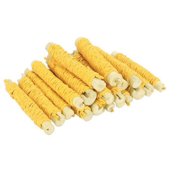 20pcs Pet Sweet Bamboo Sticks Teeth Grinding Boredom Relief Woven Small Animal Molar Sticks for Rabbit Hamster