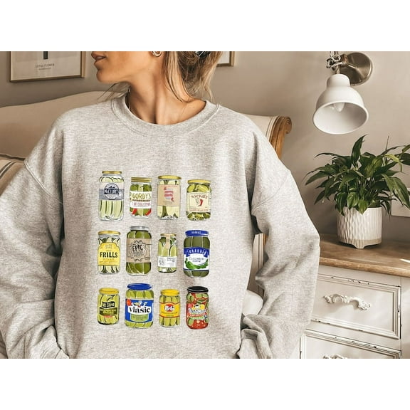 Vintage Canned Pickles Sweatshirt, Pickle shirt, Pickle Crewneck Sweatshirt, Pickle Lovers Hoodie, Pickle Crewneck Sweatshirt, Canning Shirt