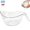 White, variant on Rice Strainer, Multipurpose Rice Washing Bowl with Handle, 11x5 in, BPA-Free