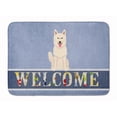 thumbnail image 1 of Carolines Treasures BB5626RUG White German Shepherd Welcome Machine Washable Memory Foam Mat, 1 of 4